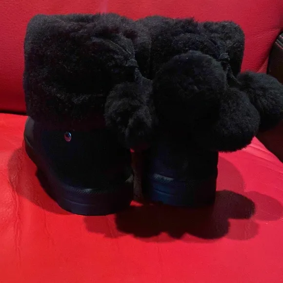 Obeo Black Suede Sheepskin Logo Support Insoles Boots