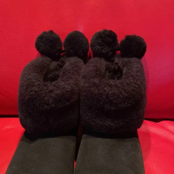 Obeo Black Suede Sheepskin Logo Support Insoles Boots