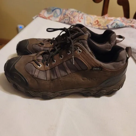 Oboz Shoes Mens 12 Hiking Boots Waterproof Leather Tamarack Mid Outdoor Athletic