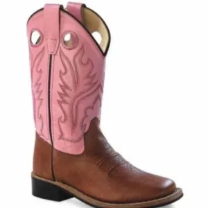 Old West BSC1839 Girls' 9 in. Western Boots