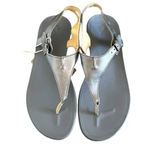 OluKai NEW EHEU Comfort Sandals In Pewter Size 11