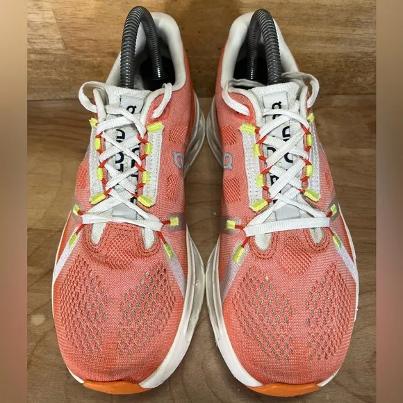 On Cloudeclipse REFLECTIVE Womens Size 8 Running Shoes Sneakers Flame Ivory