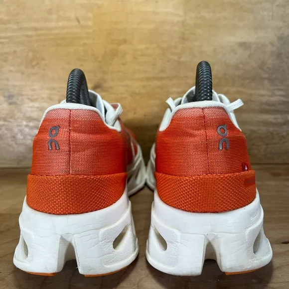 On Cloudeclipse REFLECTIVE Womens Size 8 Running Shoes Sneakers Flame Ivory