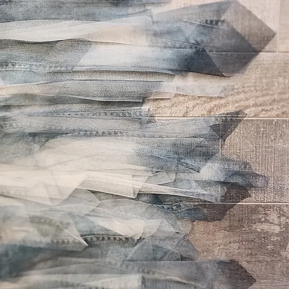 Origami tool skirt with denim design