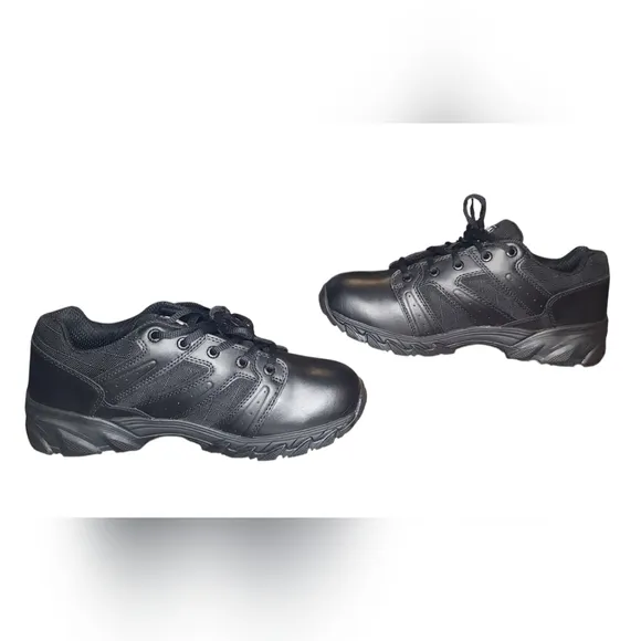 Original Swat Chase Low Mens Black Leather Lace Up Tactical Boots Size 10.5