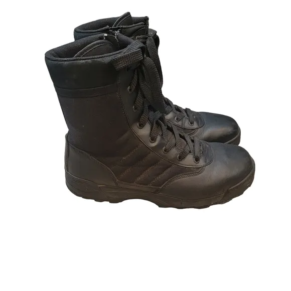 Original Swat Leather Tactical Boots. Classic Side Zip. Size 13