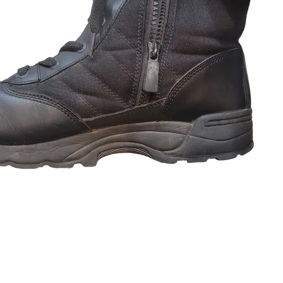 Original Swat Leather Tactical Boots. Classic Side Zip. Size 13