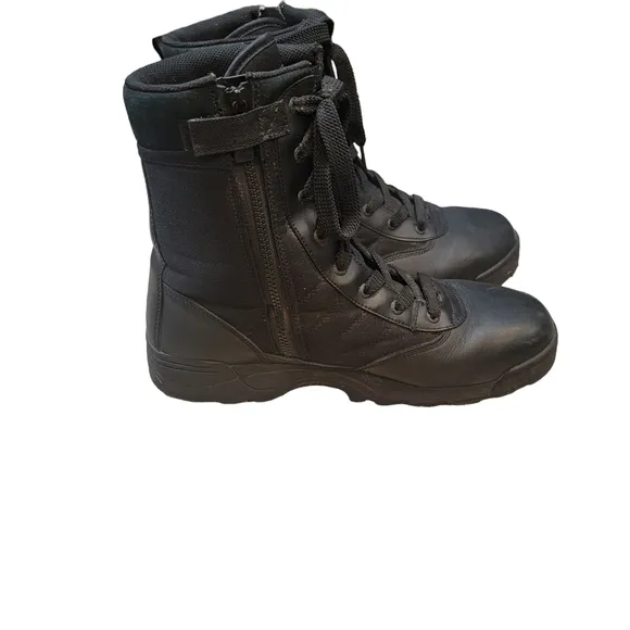 Original Swat Leather Tactical Boots. Classic Side Zip. Size 13