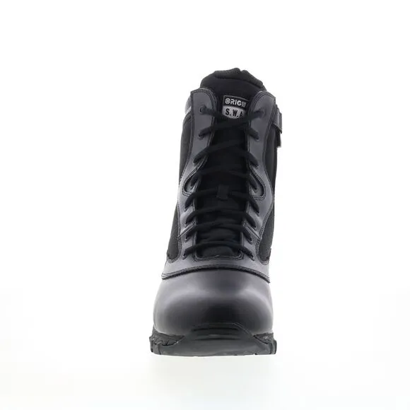 Original Swat Mens Chase 9&quot; Side-Zip Black Boots (NWT)