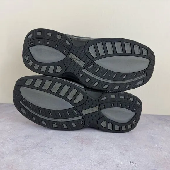 Orthofeet Men's 8.5 X-WIDE 4E Extra Wide Alpine Fisherman Sandals Gray Leather
