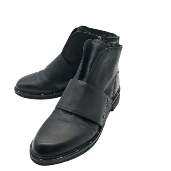 OTBT Frontage black studded moto ankle boots 8.5