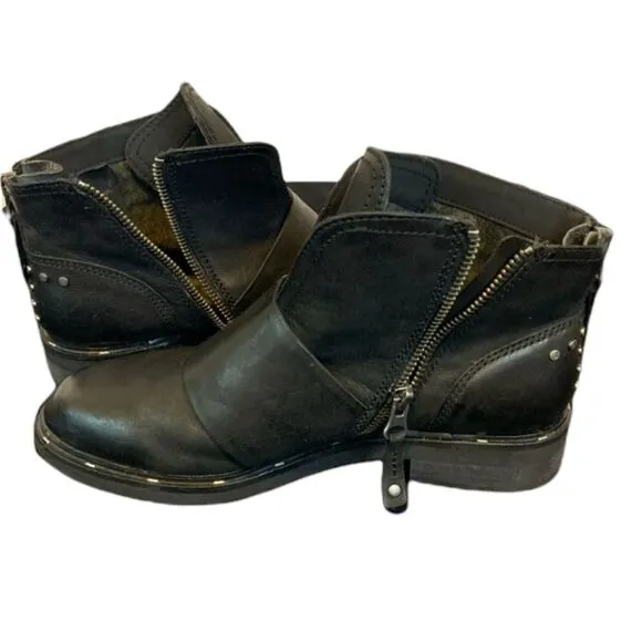 OTBT Frontage black studded moto ankle boots 8.5