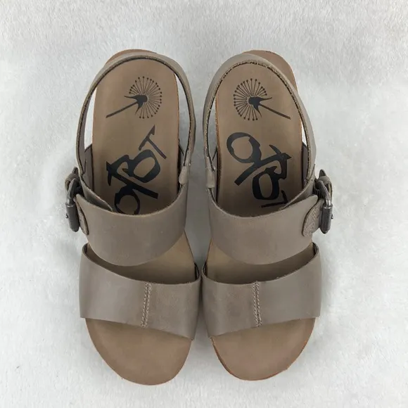 OTBT Women’s Leather Overnight Wedge Sandals sz 8.5