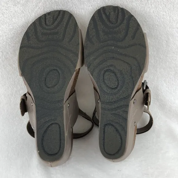 OTBT Women’s Leather Overnight Wedge Sandals sz 8.5