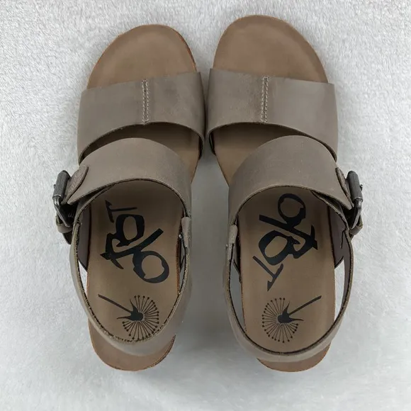 OTBT Women’s Leather Overnight Wedge Sandals sz 8.5