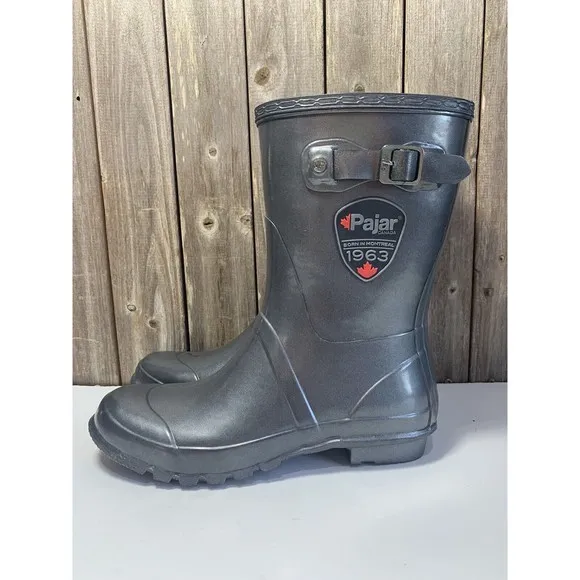 Pajar &quot;Axara&quot; Rubber Buckle Detailed Mid-Calf Rain Boots Size 42 EU / 11 US