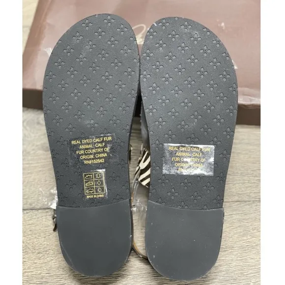 Patricia Nash Fidella Zebra Sandals Size 8.5
