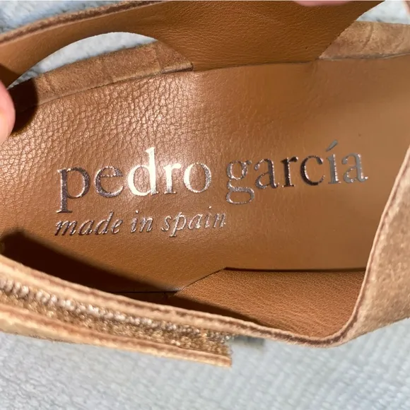 Pedro Garcia Lacey Mock-croc Suede Sandals Women's Brown Platform Sandals