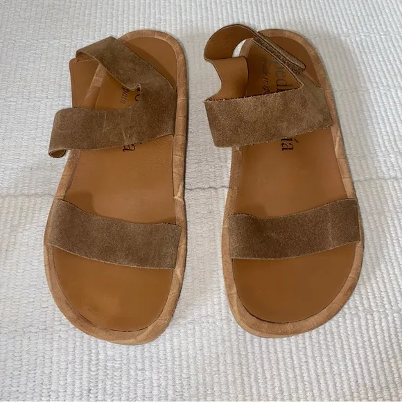 Pedro Garcia Lacey Mock-croc Suede Sandals Women's Brown Platform Sandals