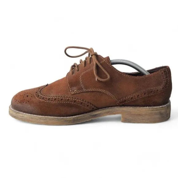Pikolinos Canet Wingtip Suede Casual Oxfords Brown Men's 9-9.5