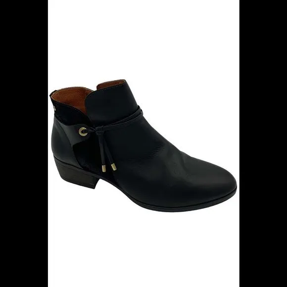 Pikolinos Leather Ankle Boots Daroca Black - Medium