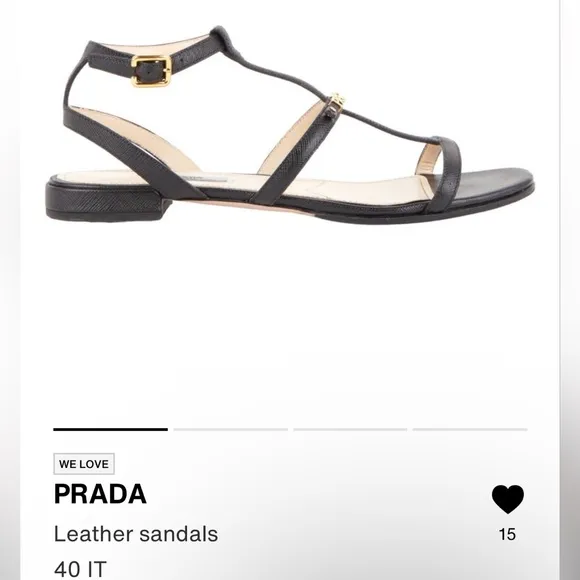 💄Prada sandals 40 IT US 10