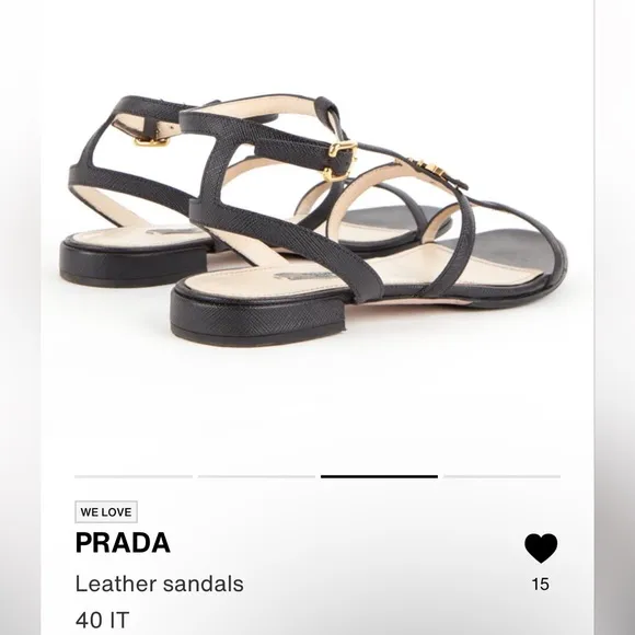 💄Prada sandals 40 IT US 10