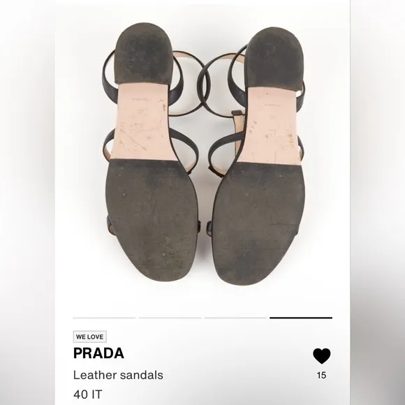 💄Prada sandals 40 IT US 10
