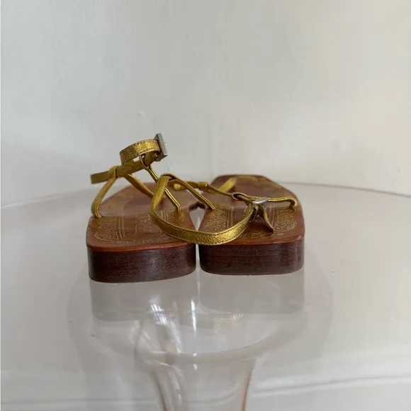 Prada sandals gold 38 spring summer resort