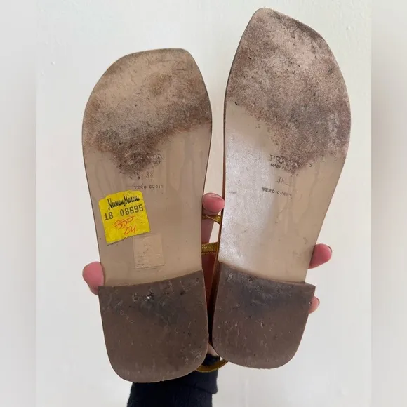 Prada sandals gold 38 spring summer resort