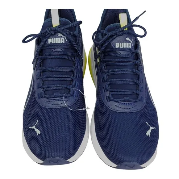Puma Mens Running Shoes Size 10.5 Lightweight Mesh Upper Cushioned Sole Navy