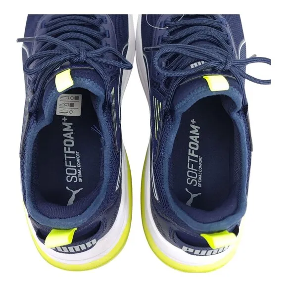 Puma Mens Running Shoes Size 10.5 Lightweight Mesh Upper Cushioned Sole Navy