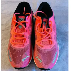 Puma Women's Run Xx Nitro - 376171 07 - Sunset Glow / Pink and Silver - Size: 8