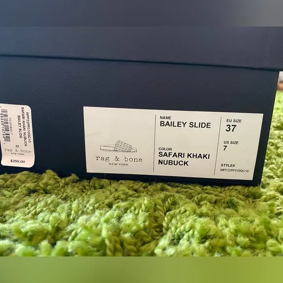 Rag &amp; Bone Bailey Slide New in Box Size 7