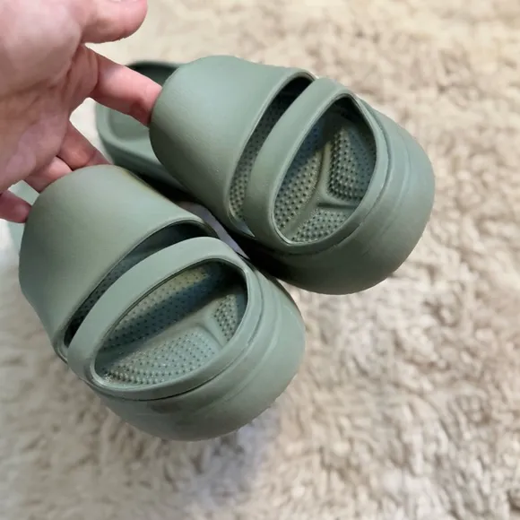 Rag &amp; Bone Green Brixley Platform Slide Sandal Size 8