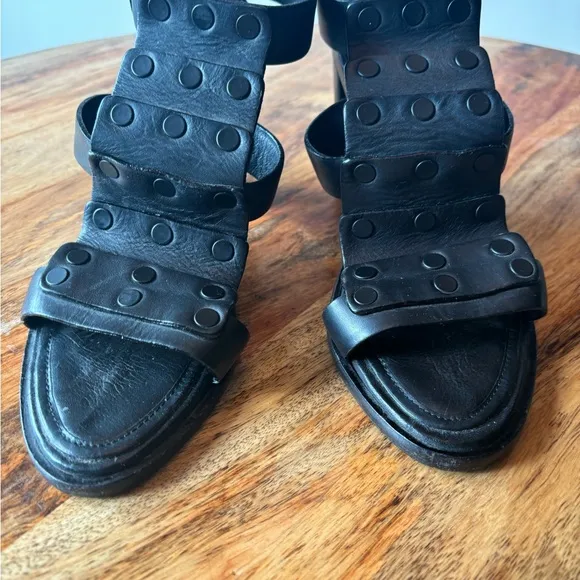 Rag &amp; Bone  stacked heeled sandals