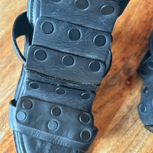 Rag &amp; Bone  stacked heeled sandals