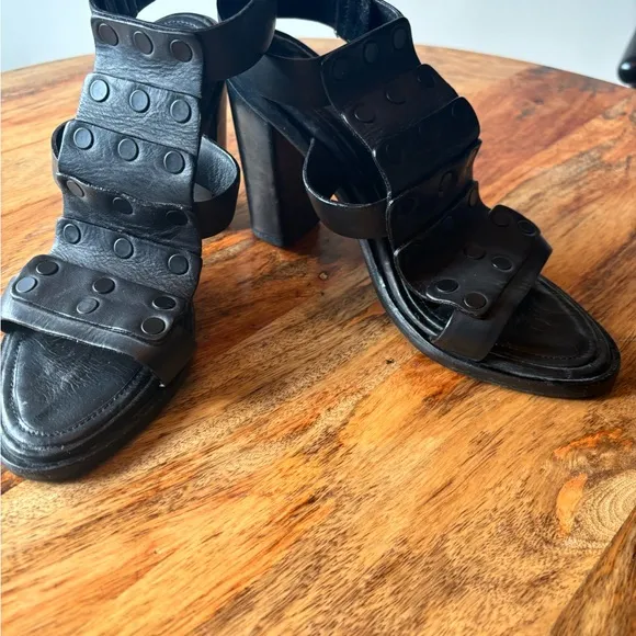 Rag &amp; Bone  stacked heeled sandals