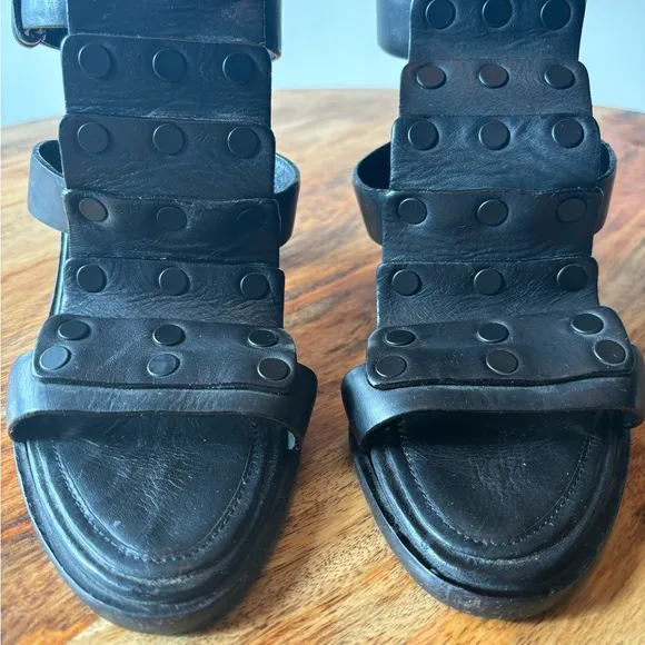Rag &amp; Bone  stacked heeled sandals