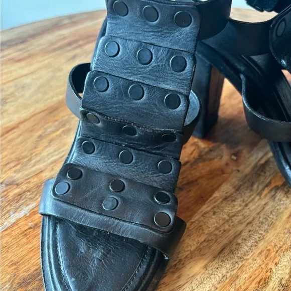 Rag &amp; Bone  stacked heeled sandals