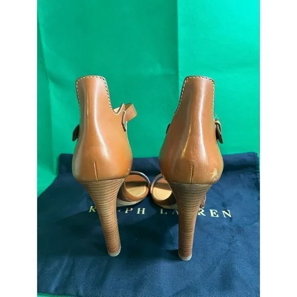Ralph Lauren Purple Label Brown Darcia Sandals