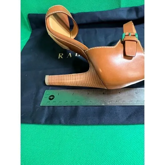 Ralph Lauren Purple Label Brown Darcia Sandals
