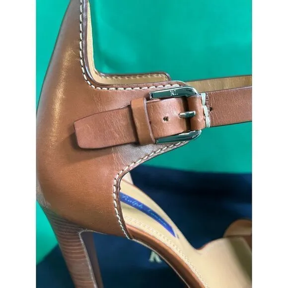 Ralph Lauren Purple Label Brown Darcia Sandals