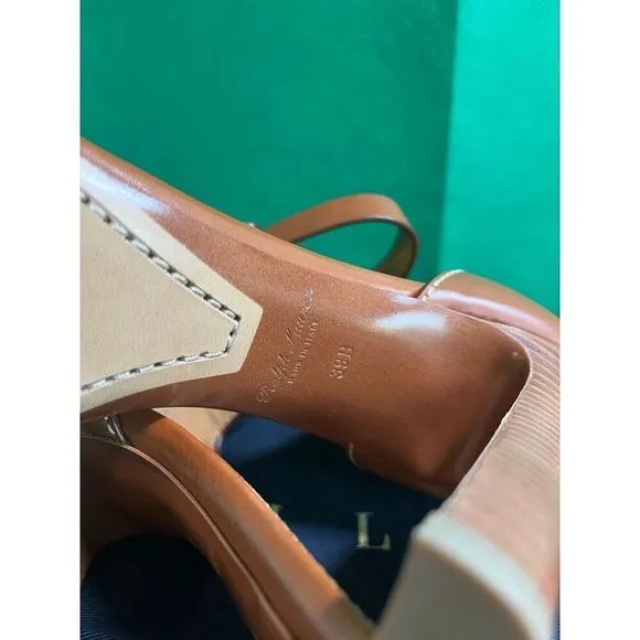 Ralph Lauren Purple Label Brown Darcia Sandals