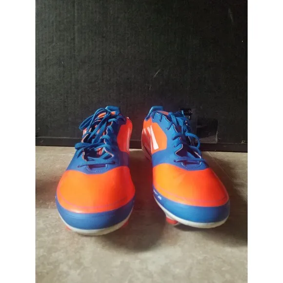 Rare Adidas FG F50 adizero soccer cleats boots active neon orange bold blue 11