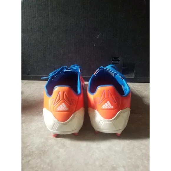 Rare Adidas FG F50 adizero soccer cleats boots active neon orange bold blue 11