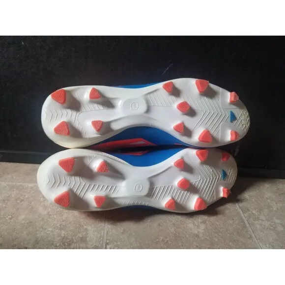 Rare Adidas FG F50 adizero soccer cleats boots active neon orange bold blue 11