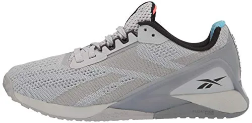 Reebok mens Nano X1 Cross Trainer, Pure Grey/Radiant Aqua, 12.5 US
