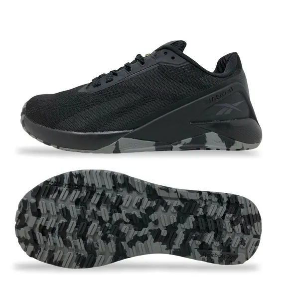 Reebok Nano X1 Mens Training/CrossFit Shoes Size 8.5 Black/Grey GX6081 (NEW)