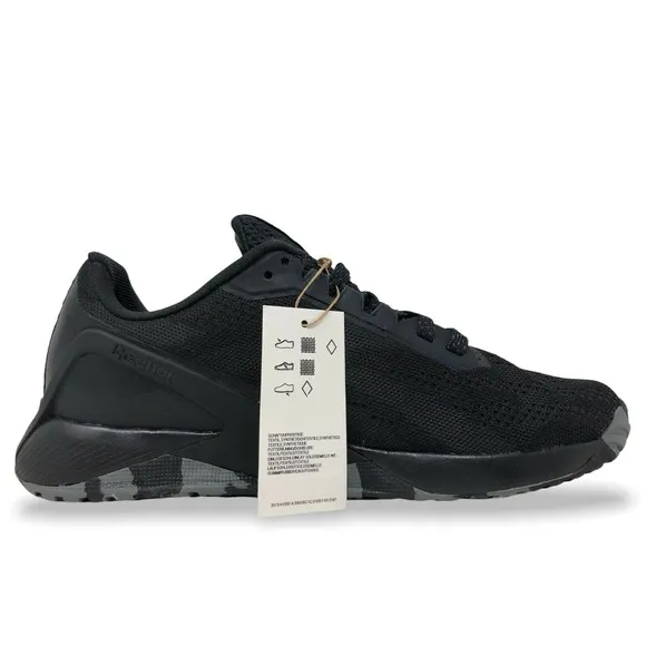 Reebok Nano X1 Mens Training/CrossFit Shoes Size 8.5 Black/Grey GX6081 (NEW)